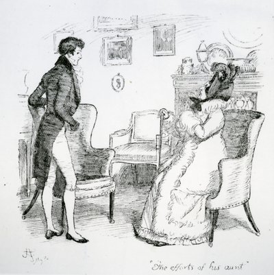 The efforts of his aunt, illustration from 